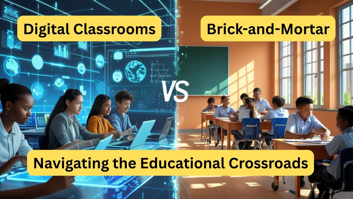 Digital Classrooms vs Brick-and-Mortar: Navigating the Educational Crossroads 1 Digital Classrooms vs Brick-and-Mortar