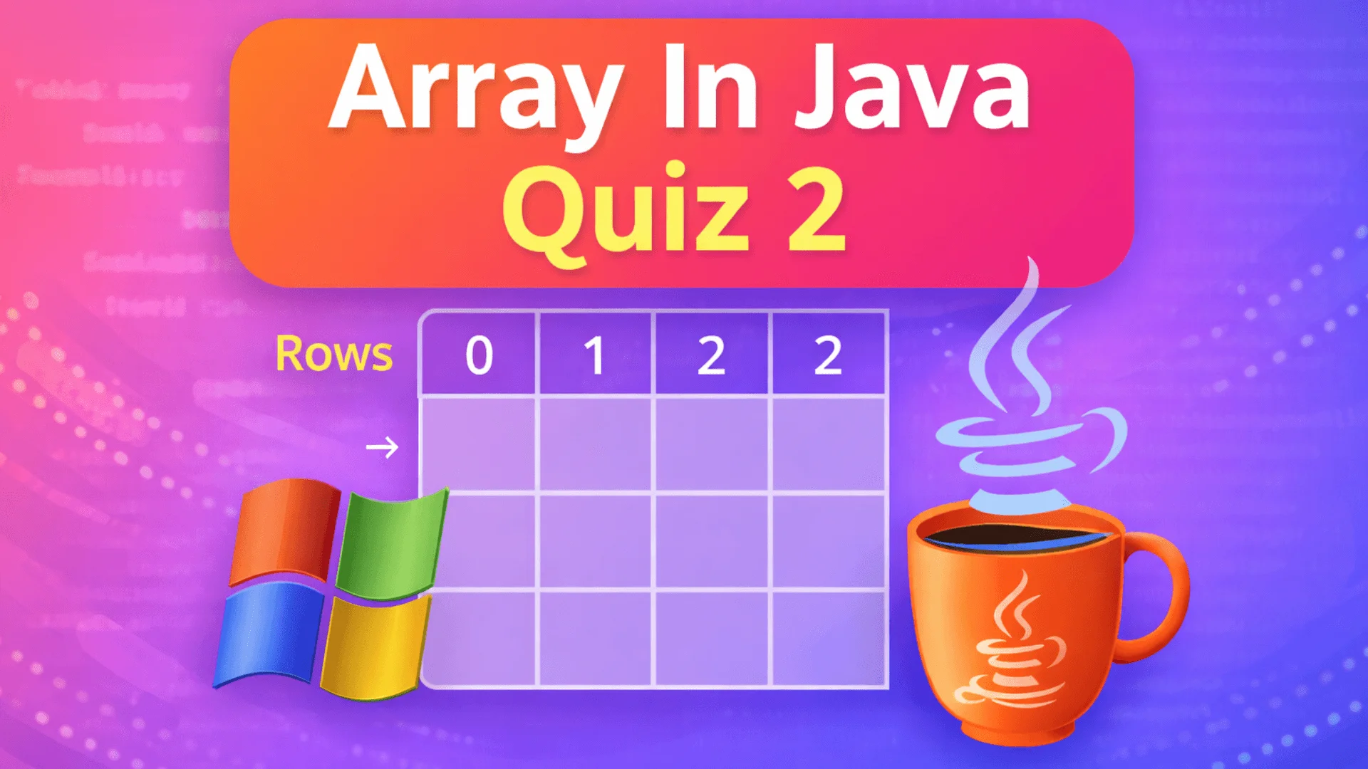 Array In Java Quiz 2