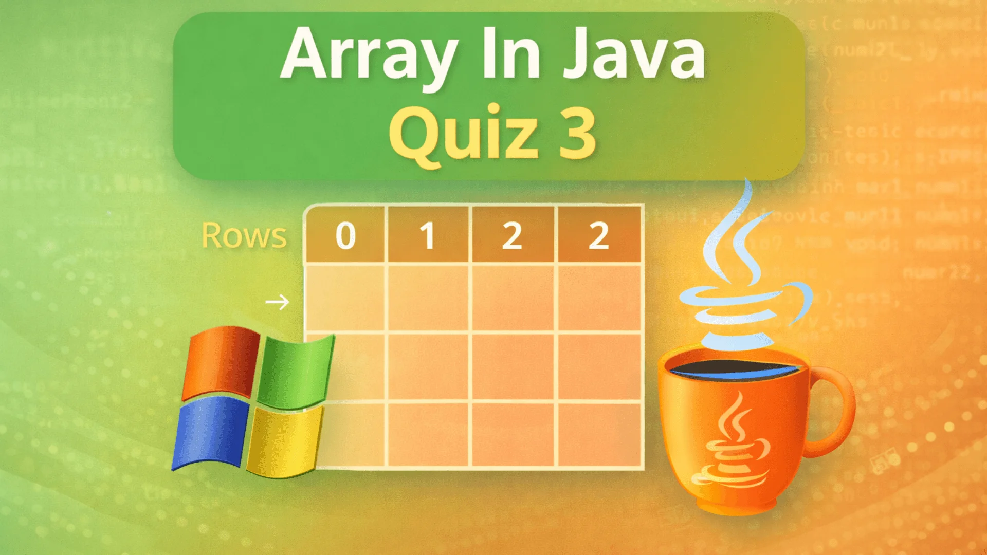 Array In Java Quiz 3
