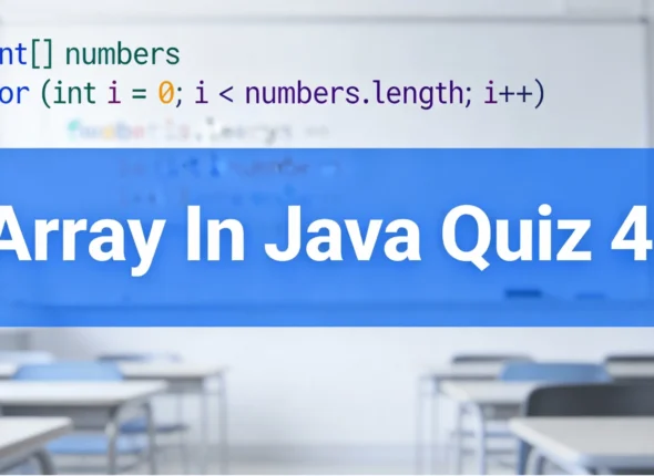Array In Java Quiz 4